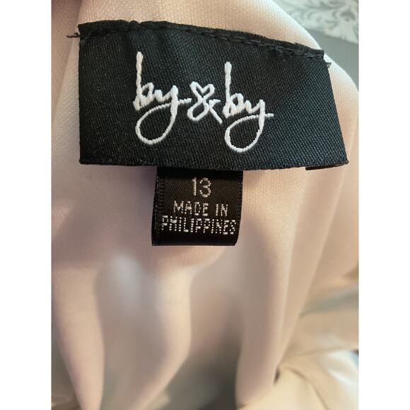 By&By Black & White Side Zipper Mini Party/Cocktail Dress L - Picture 4 of 6